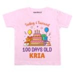 Turned 100 days old-cake Baby Wear
