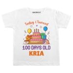 Turned 100 days old-cake Baby Wear