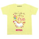 Wake up be Five Birthday Outfit