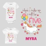 Wake up be Five Birthday Outfit