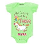 Wake up be Three Birthday wear