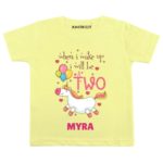 Wake up be two Toddler outfit