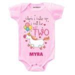 Wake up be two Toddler outfit