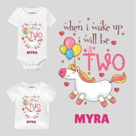 Wake up be two Toddler outfit