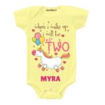 Wake up be two Toddler outfit