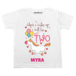 Wake up be two Toddler outfit