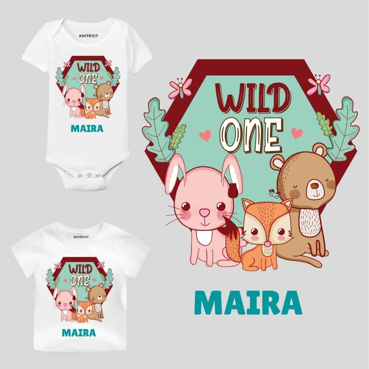 Wild One Birthday Personalized Wear my baby first birthday