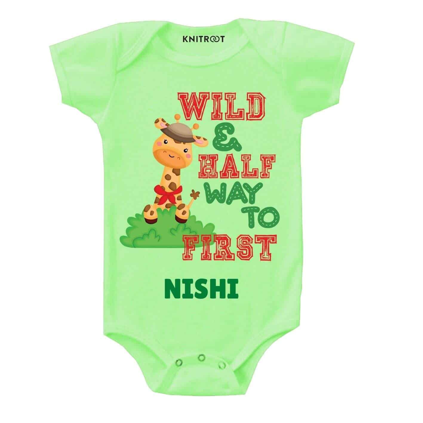 Wild and half way Baby Outfit