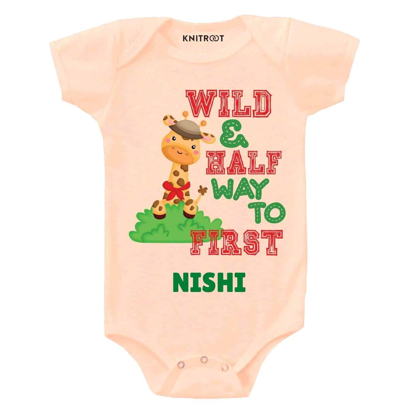 Wild and half way Baby Outfit