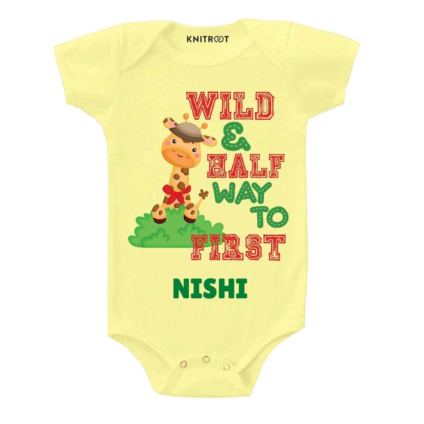 Wild and half way Baby Outfit