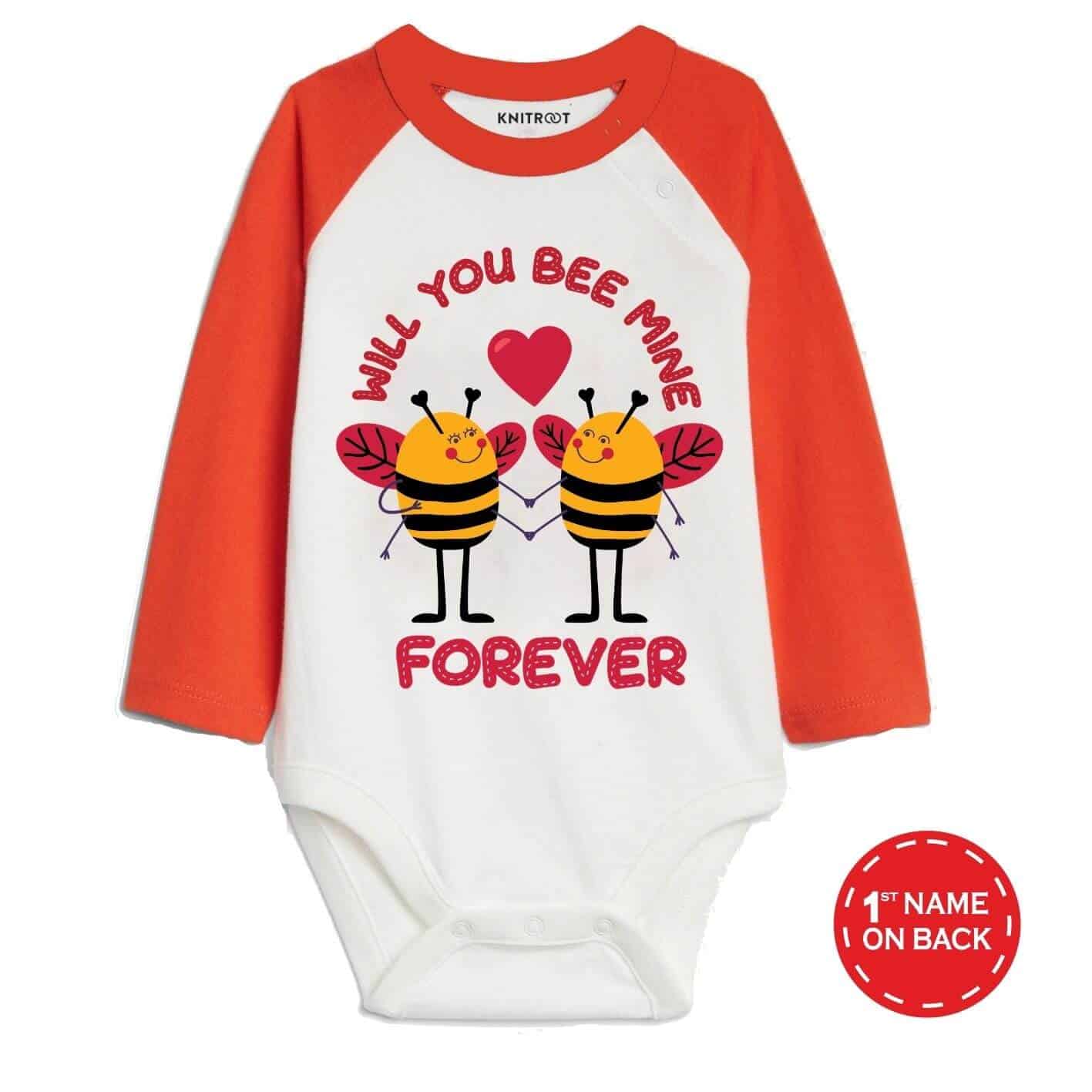 Will you bee mine Forever Baby onesie