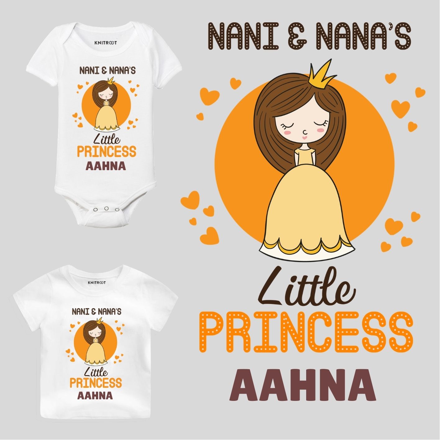nana nani pink romper and tees