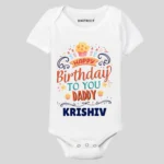 Happy Birthday Daddy Baby Outfit