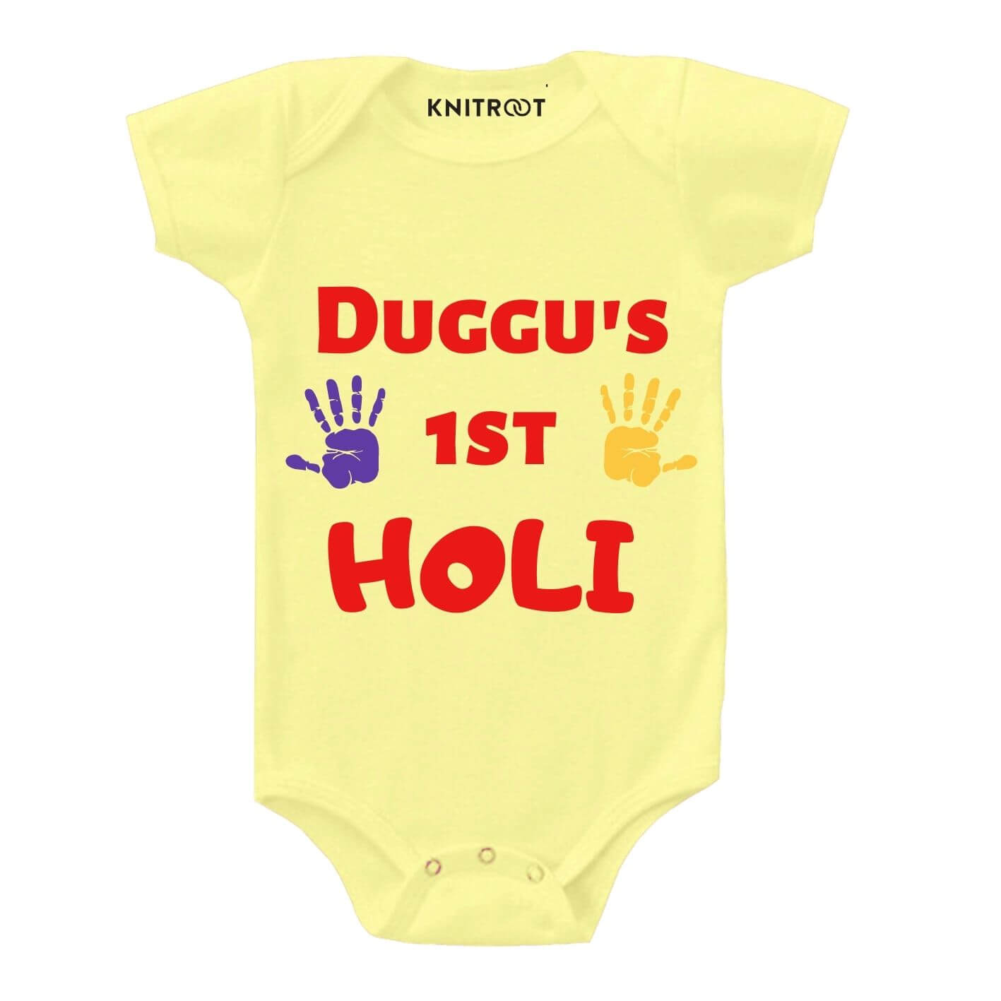 1st Holi Personalized Baby Outfit