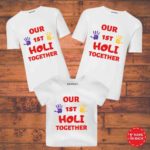 1st Holi Togather combo Tees