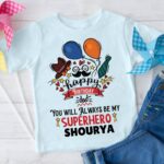 Superhero Dad Birthday Kids Wear