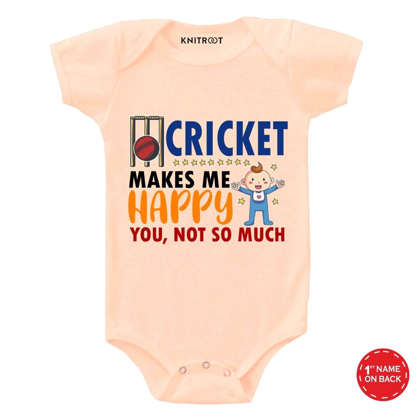 Cricket makes Happy Baby wear