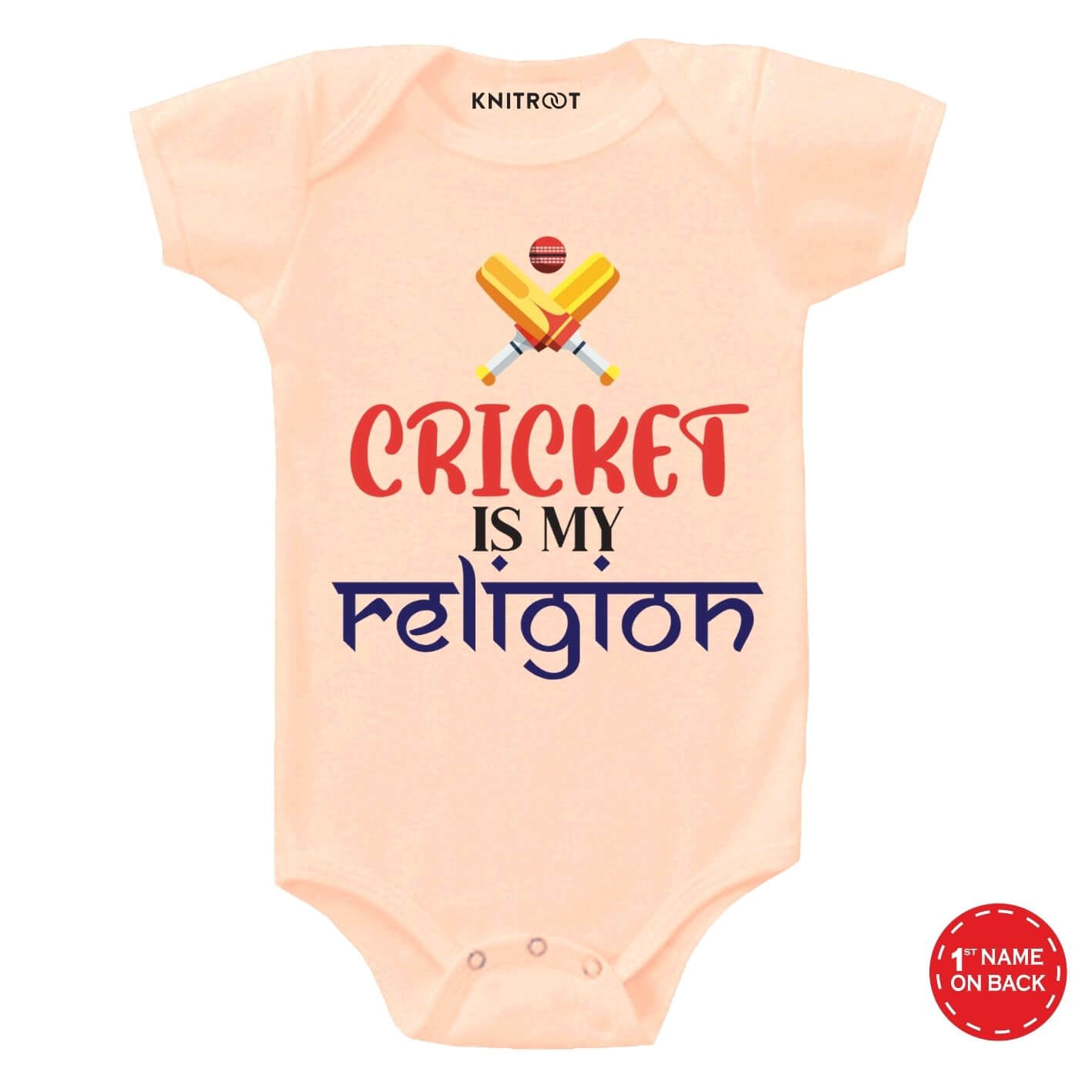 Cricket my religion Baby wear