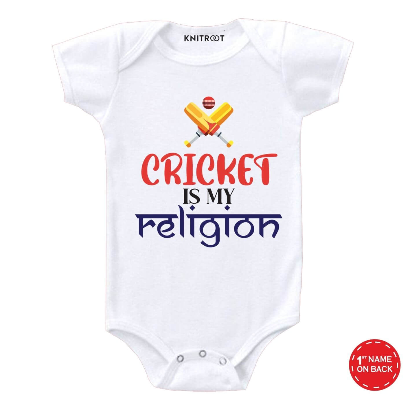 Cricket my religion Baby wear