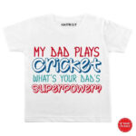 Dad plays Cricket cover