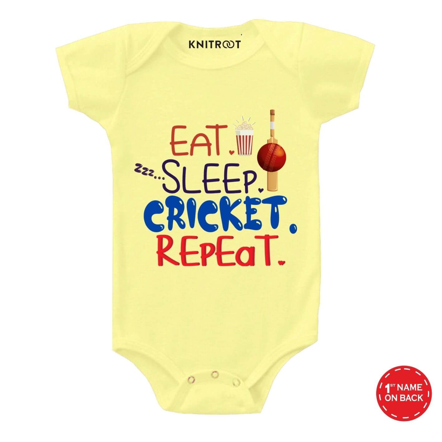 Eat Sleep Cricket Baby wear