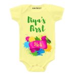First holi t shirt for baby girl