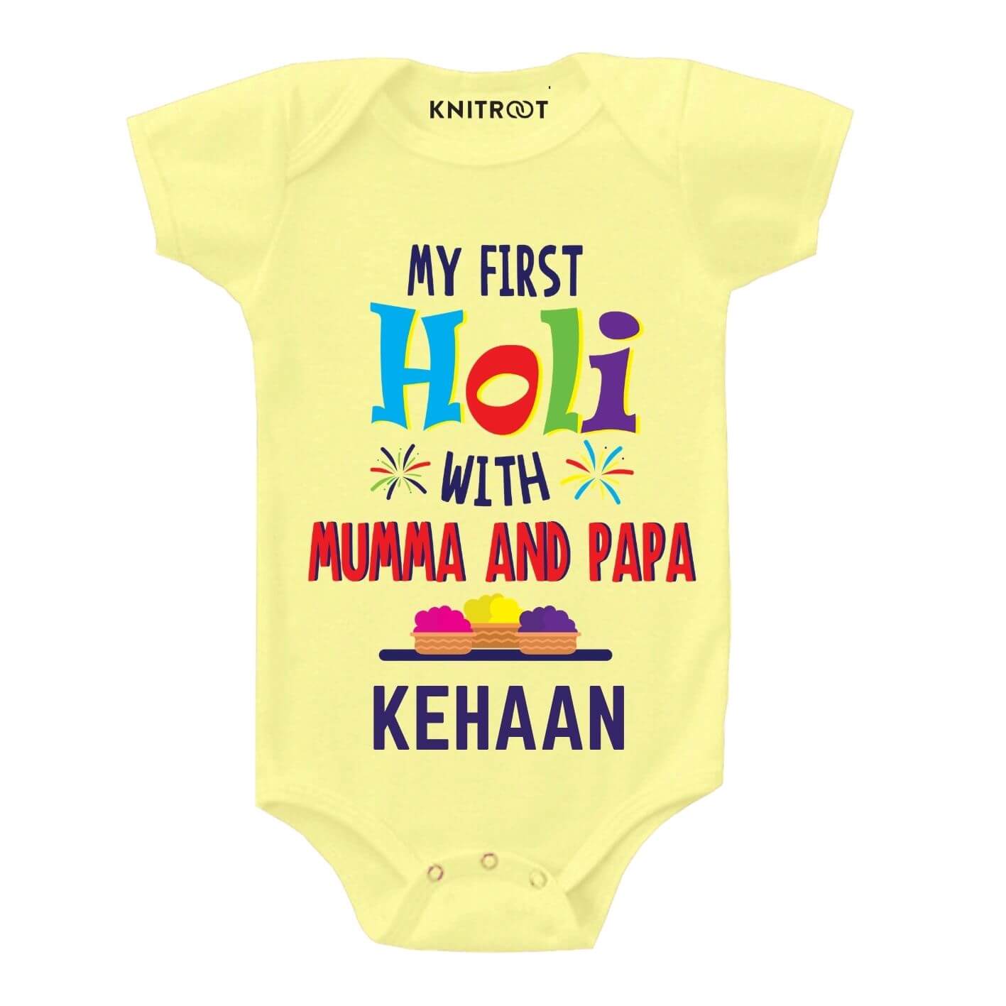 First holi with Mumma Papa