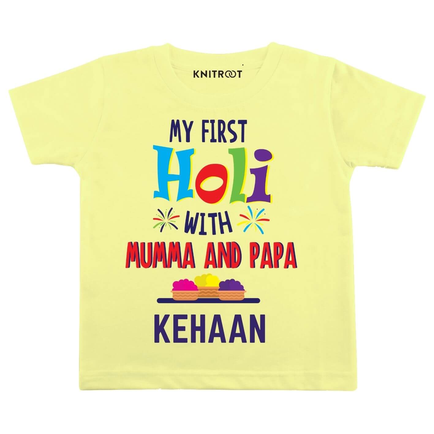 First holi with Mumma Papa