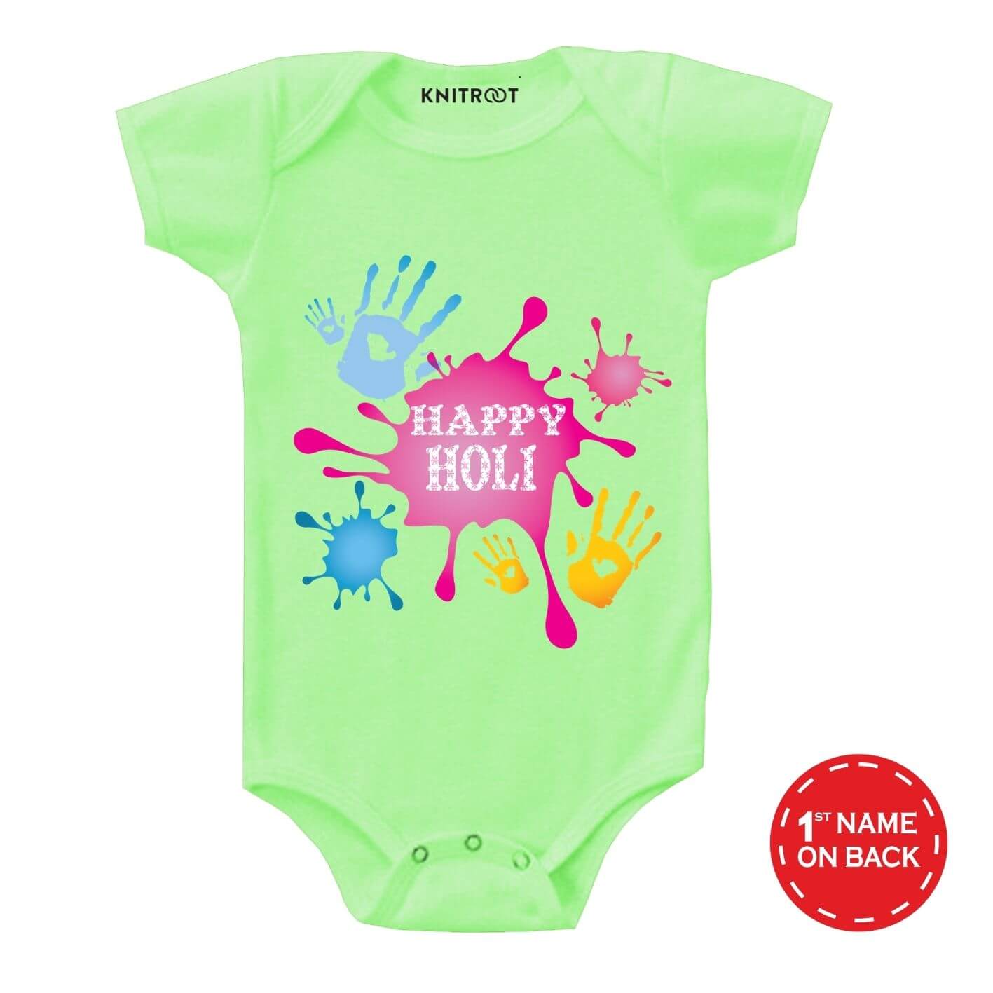 Happy Holi -Hand Baby Clothes