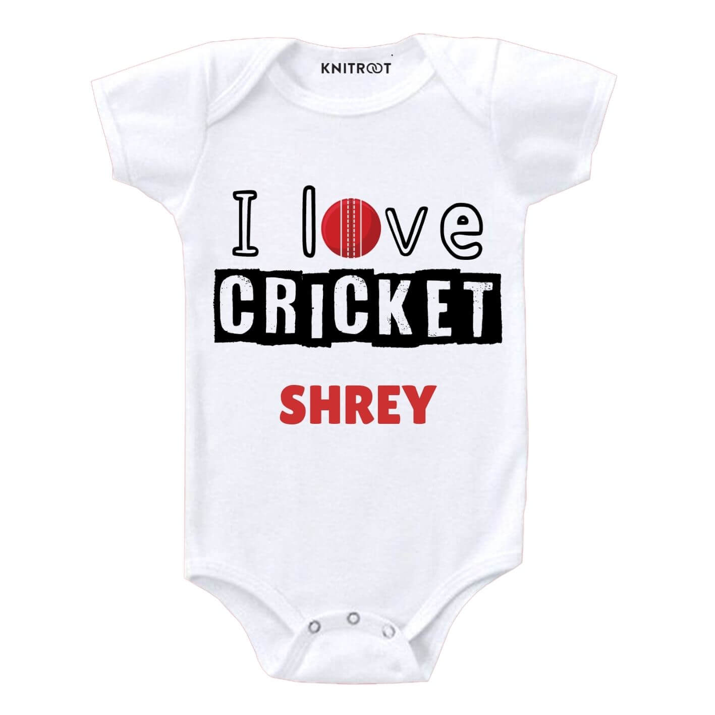 Love Cricket Baby Outfit