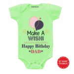 Make wish Dad Birthday Baby wear
