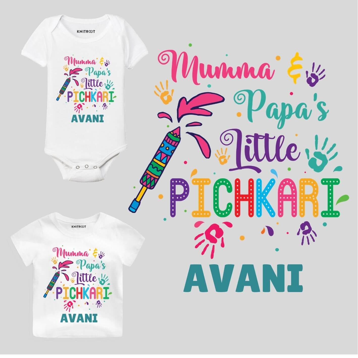 Mumma Papa S Pichkari Baby Wear Knitroot