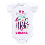 First Holi baby t shirt