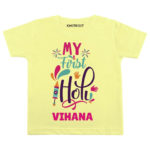 First Holi baby t shirt