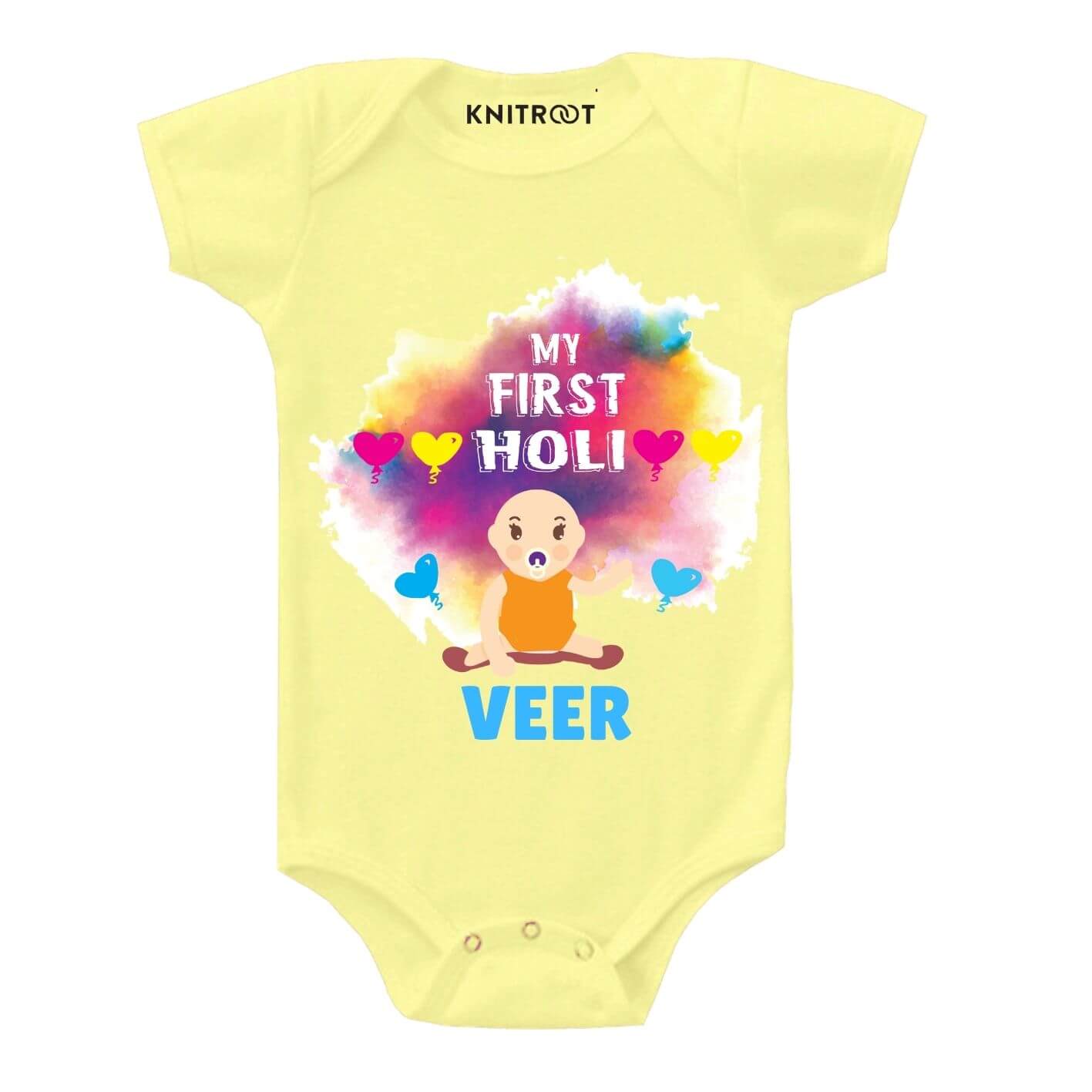 My First holi-Baby Personalized wear