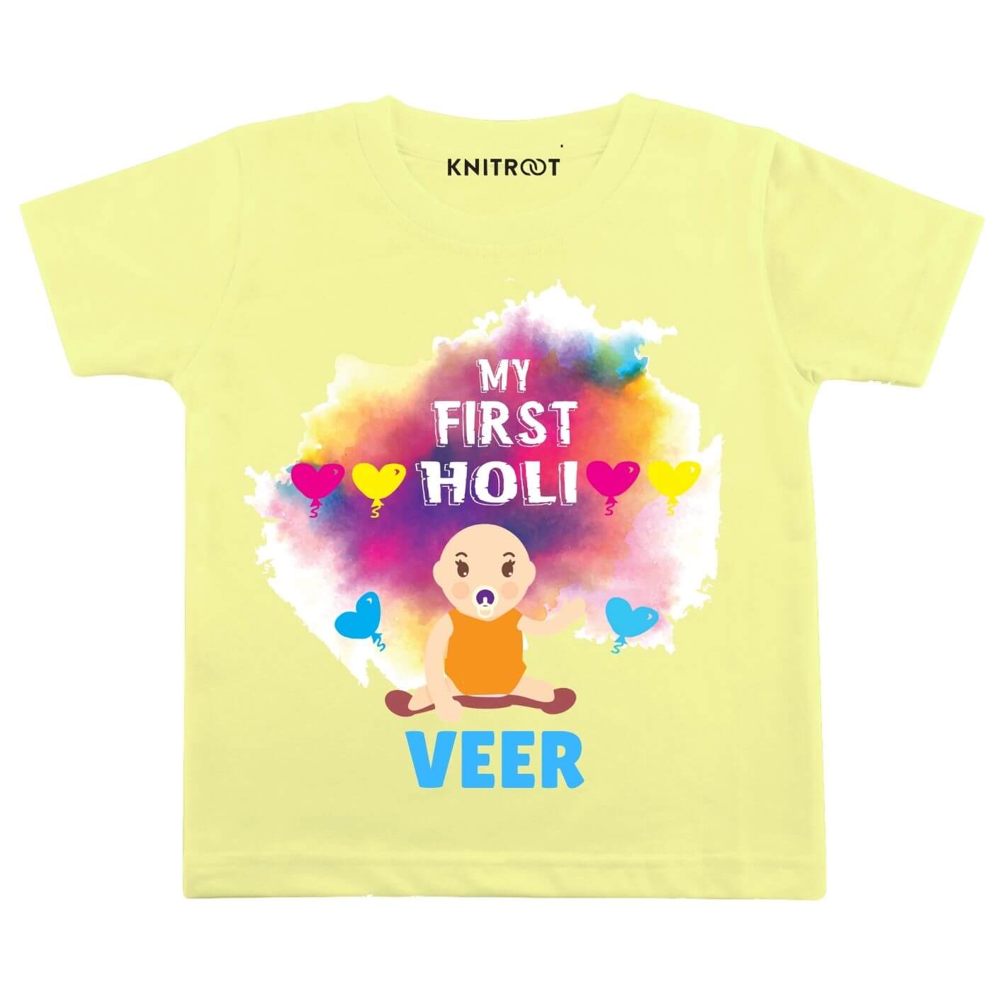 My First holi-Baby Personalized wear