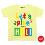 happy holi printed t shirt