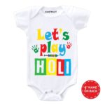 happy holi printed t shirt