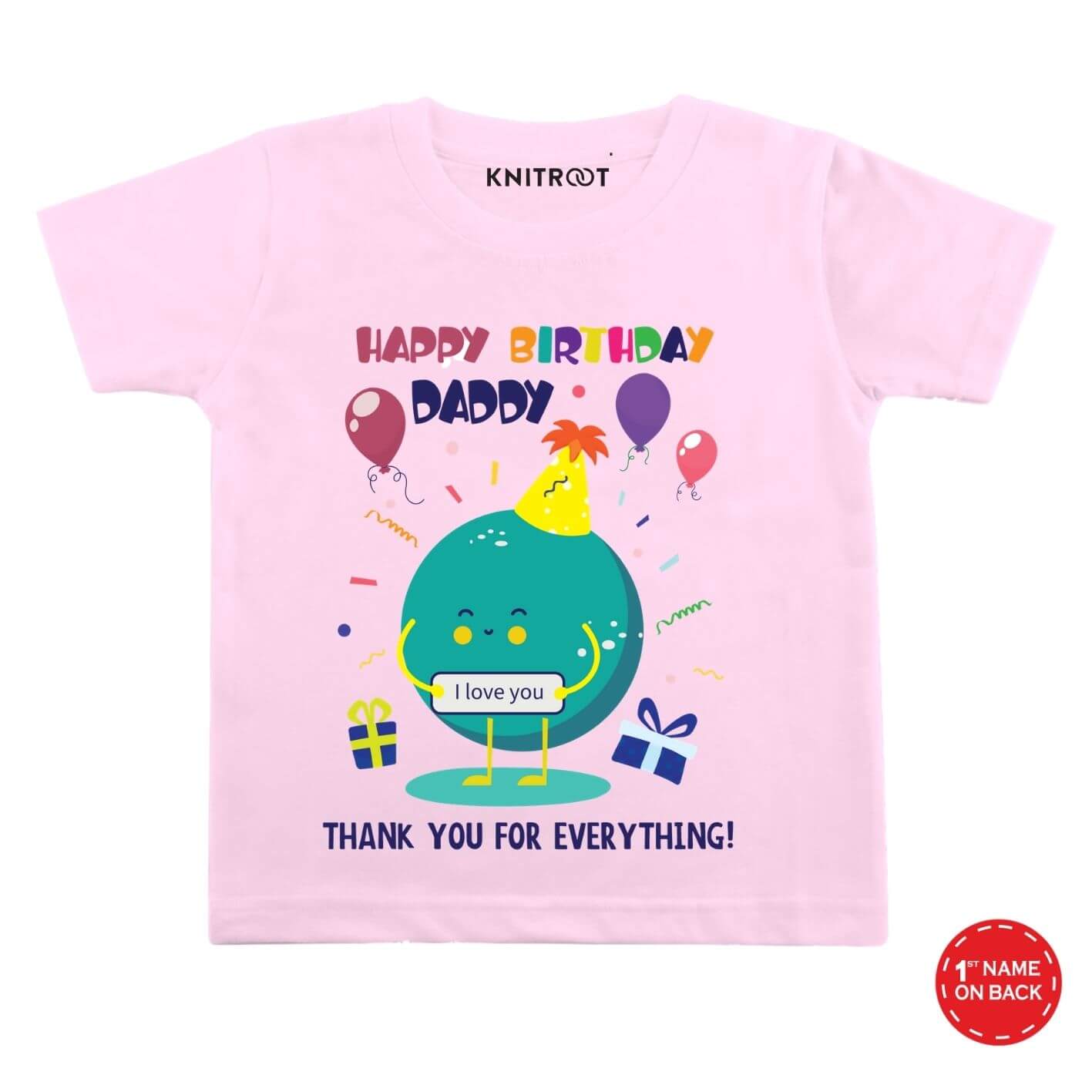 Thank you Dad Birthday Kids wear