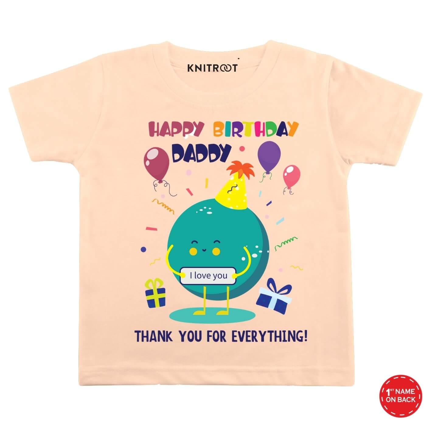 Thank you Dad Birthday Kids wear