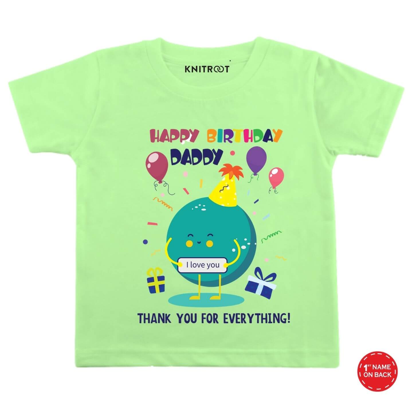 Thank you Dad Birthday Kids wear