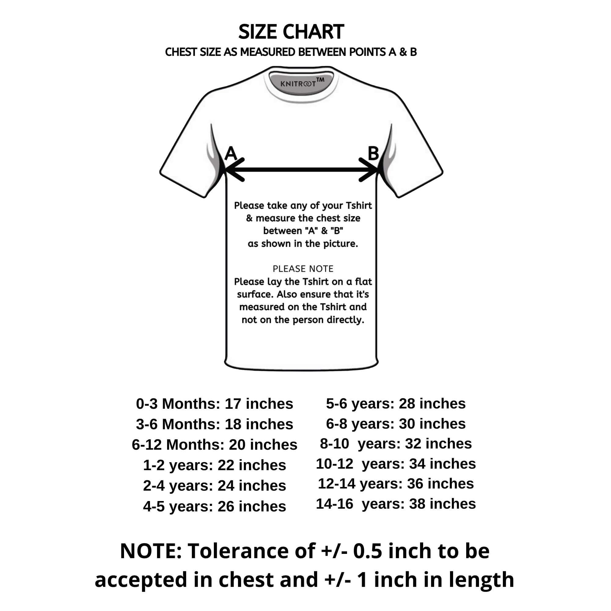size tshirt