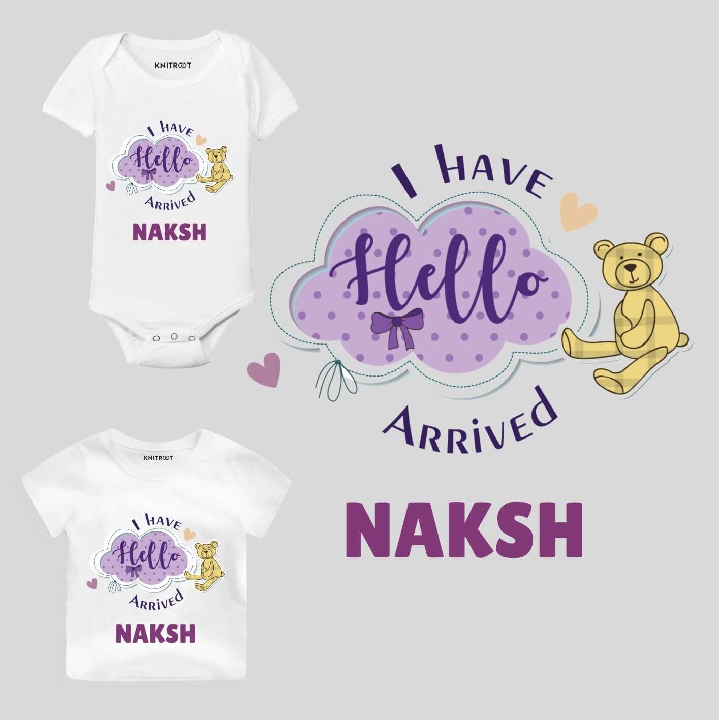 Hello, arrived Baby wear Hello, arrived Baby wear