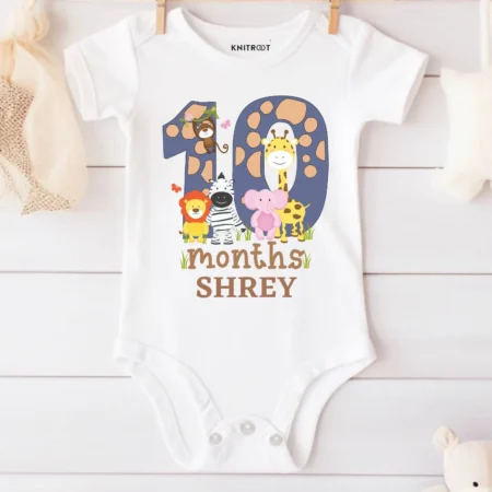 Animal Theme 10 Month Birthday clothes