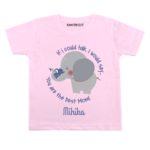 happy mothers day baby clothed with elephant design