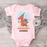 Animal Theme 1 Month Birthday wear