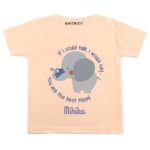 happy mothers day baby clothed with elephant design