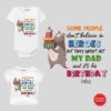 Hero Dad Birthday Baby clothes