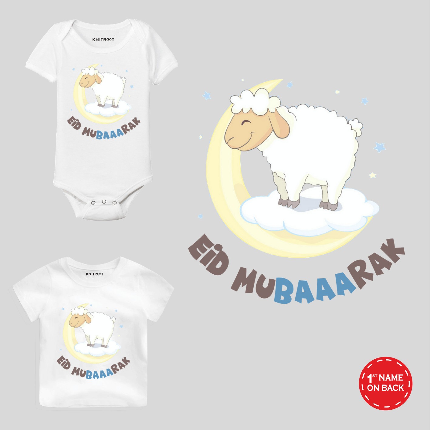 eid mubaarak sheep white tshirt onesie eid outfits collection