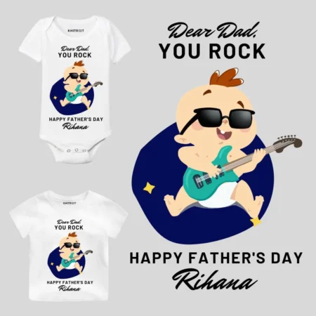 Dear Dad you rock kids wear